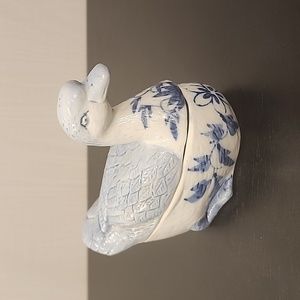 Chinese Porcelain Duck Terrine Trinket Box